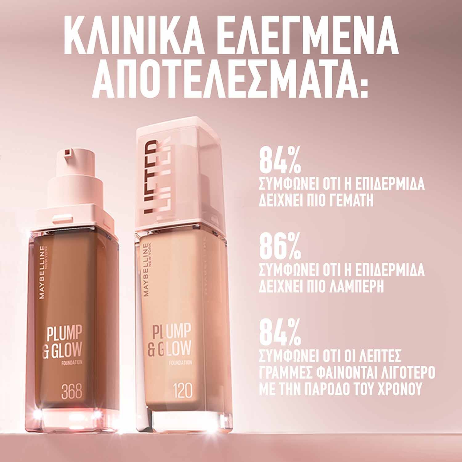 Maybelline Lifter Plump Glow Foundation αποτελέσματα