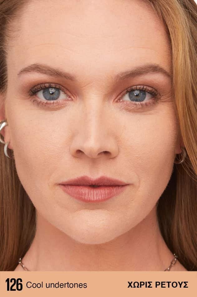 MNY Face Super Stay Lumi Matte FDT EU 126 AV29 Shade Card 2